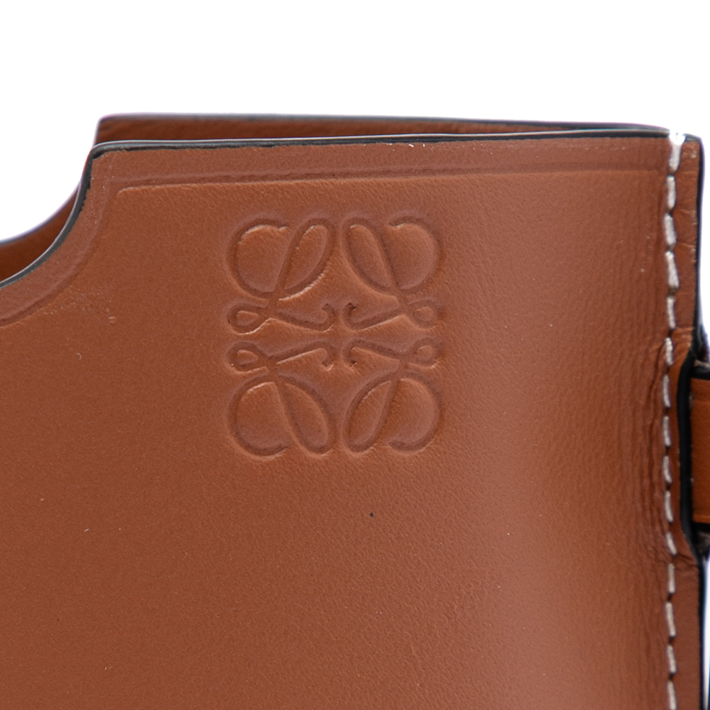 Pre-Loved LOEWE Smooth Calfskin Anagram Phone Pouch - Picture 5 of 7